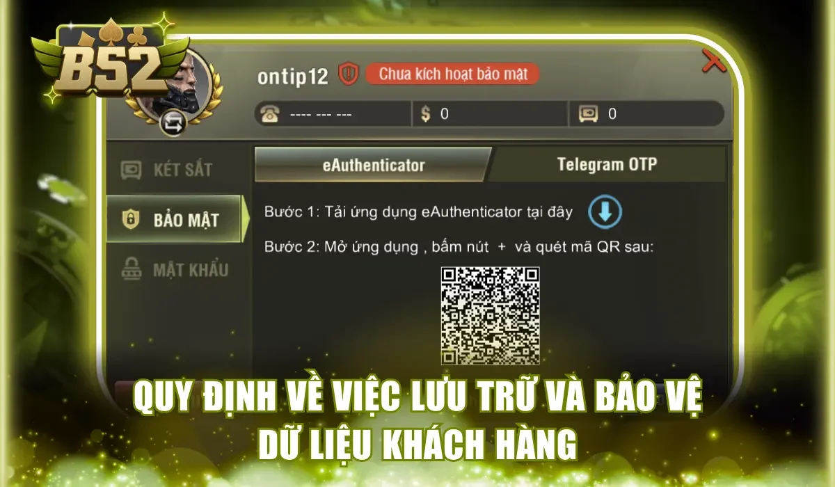 Các quy định về lưu trữ và bảo vệ dữ liệu khách hàng