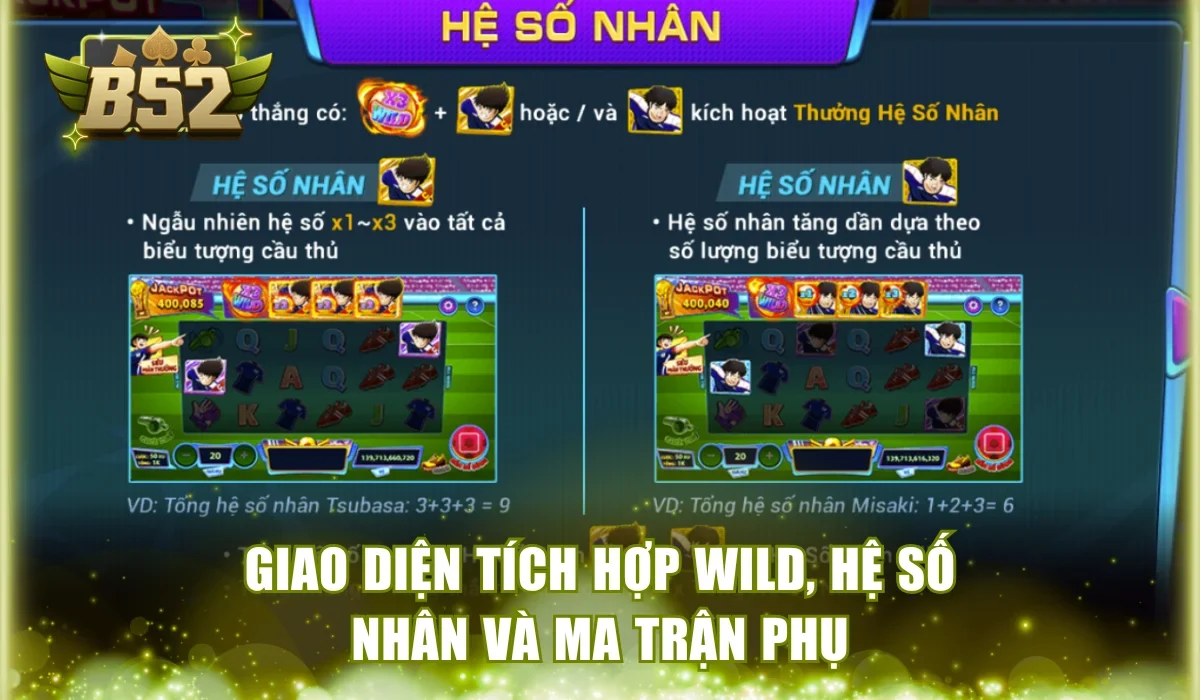 Giao diện tích hợp Wild, hệ số nhân và ma trận phụ