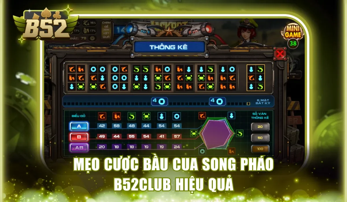 Mẹo đặt cược Bầu Cua Song Pháo B52Club hiệu quả 